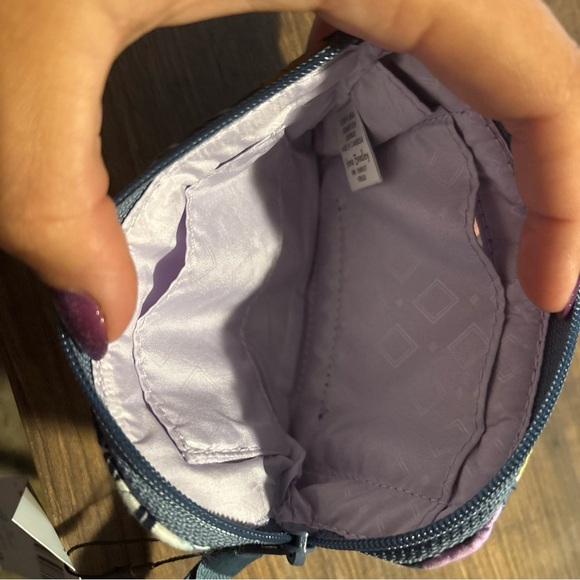 Vera Bradley Floral Wristlet RIFD Palm floral zip around wristlet wallet ID case - Picture 8 of 9